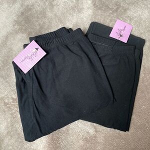 2 Pairs Black LaLa Leggings